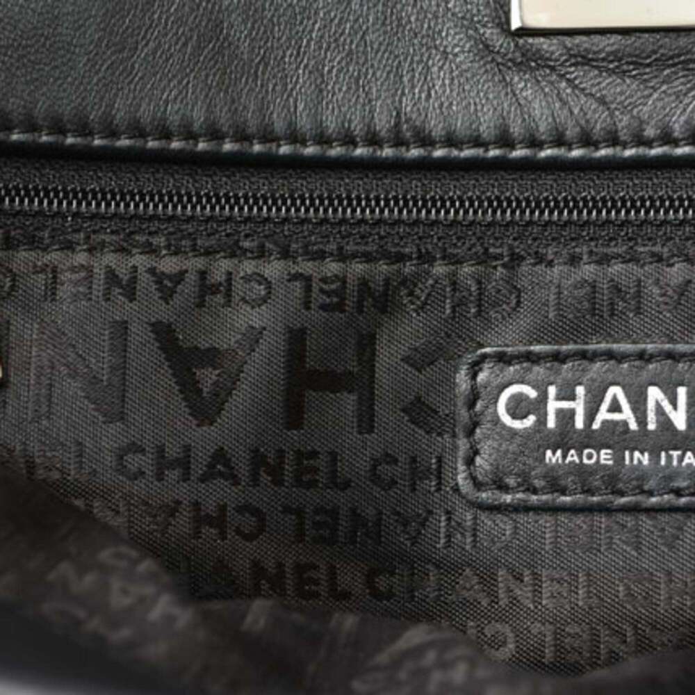 CHANEL Black Leather Tote Bag - Picture 10 of 13